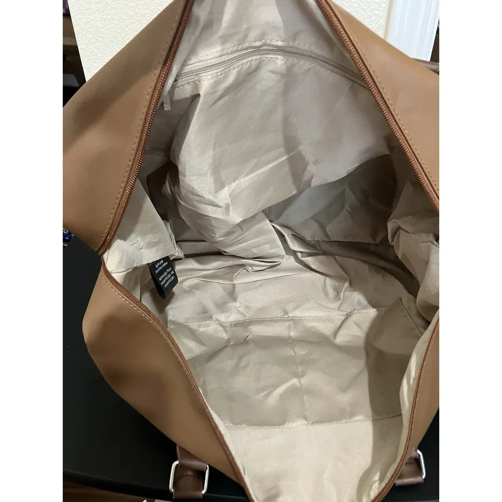 Bella Russo Faux Leather Large‎ Sachel Overnight Travel Duffel Bag